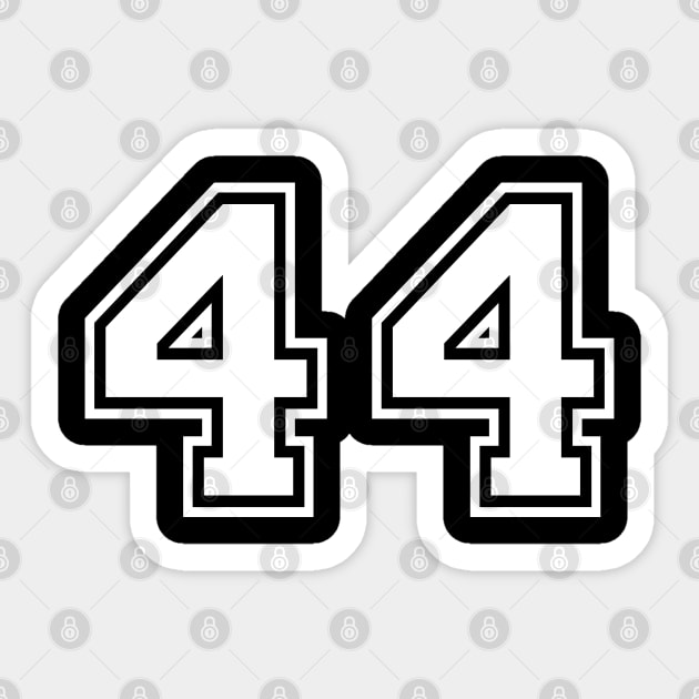 Number 44 Fourty Four Sticker by AllWellia